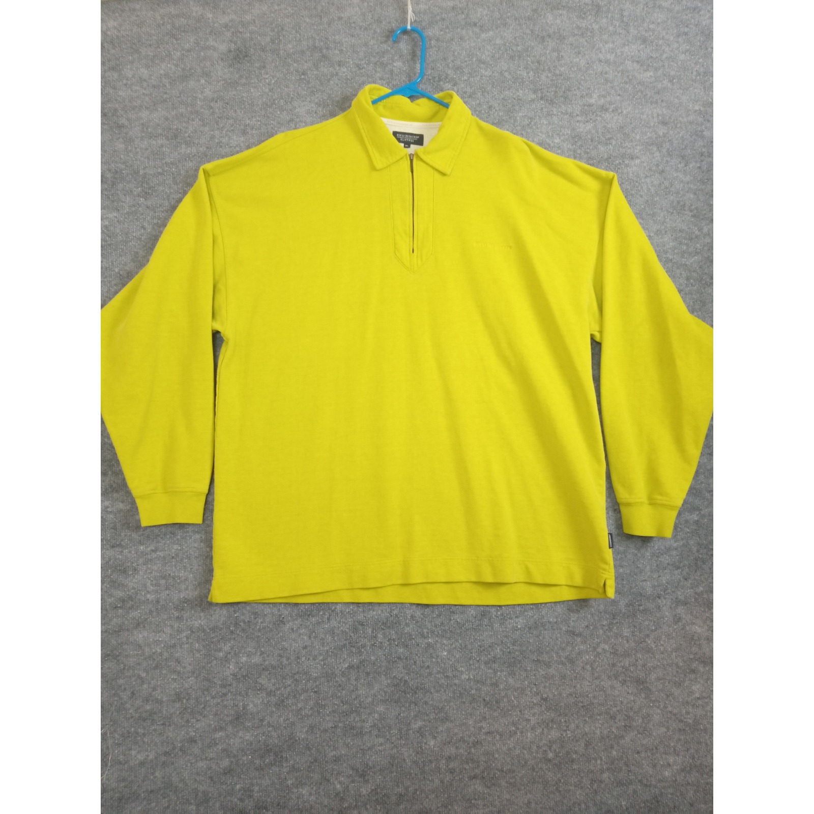 Buksesnedkeren Clothes Yellow Long Sleeve 1/4 Zip Pullover Xl